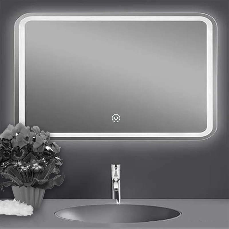 ZY-TSS06 one key CCT touch dimmer bathroom mirror 2 colors with dimmer