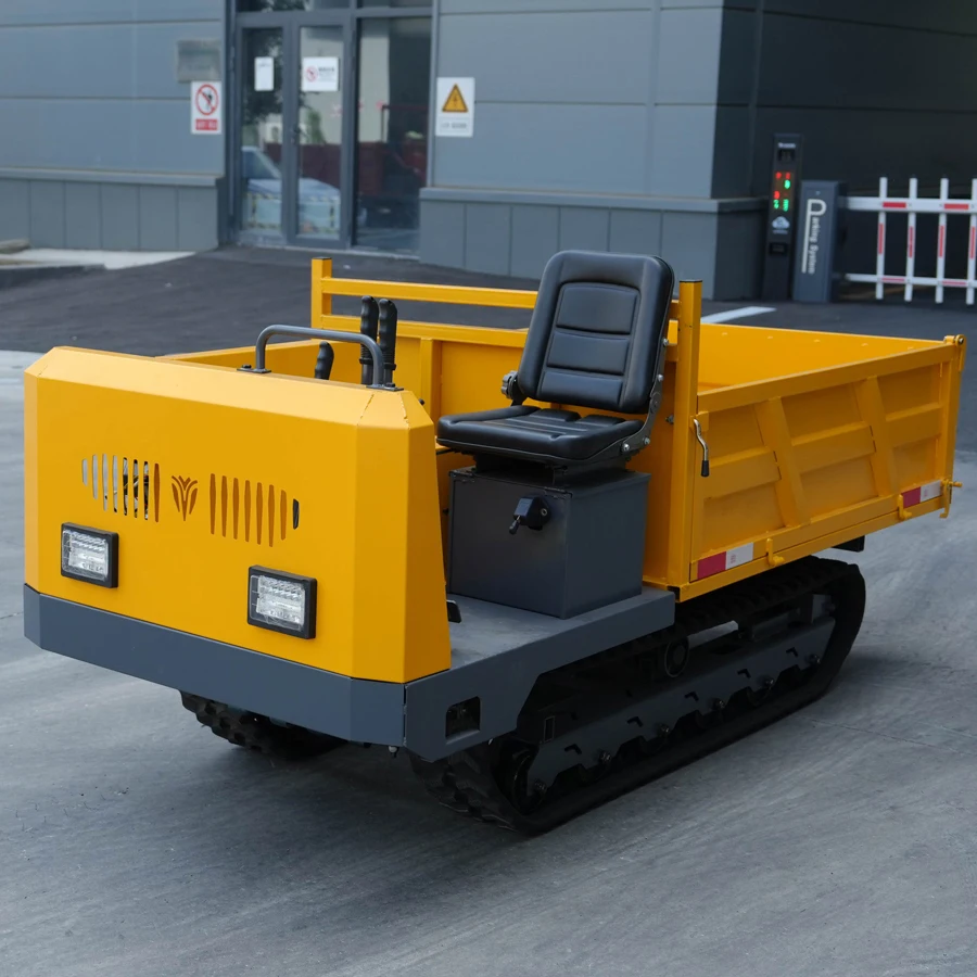 Mini Crawler Dumper CE Euro 5 Hydraulic Rubber Track Crawler Carrier For Agriculture Construction Transport