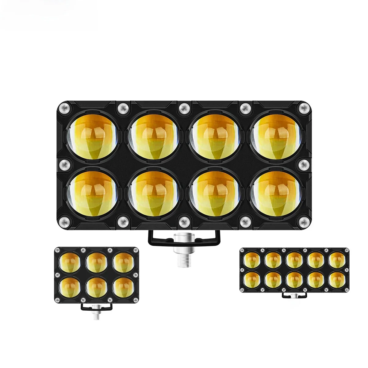 AliExpress KEVANLY 6/8/10 LED Motorcycle Spotlights Lens Headlights High Low Dual Color Driving Fog Light for Motorbike Dirt Bike SUV UTV ATV Car