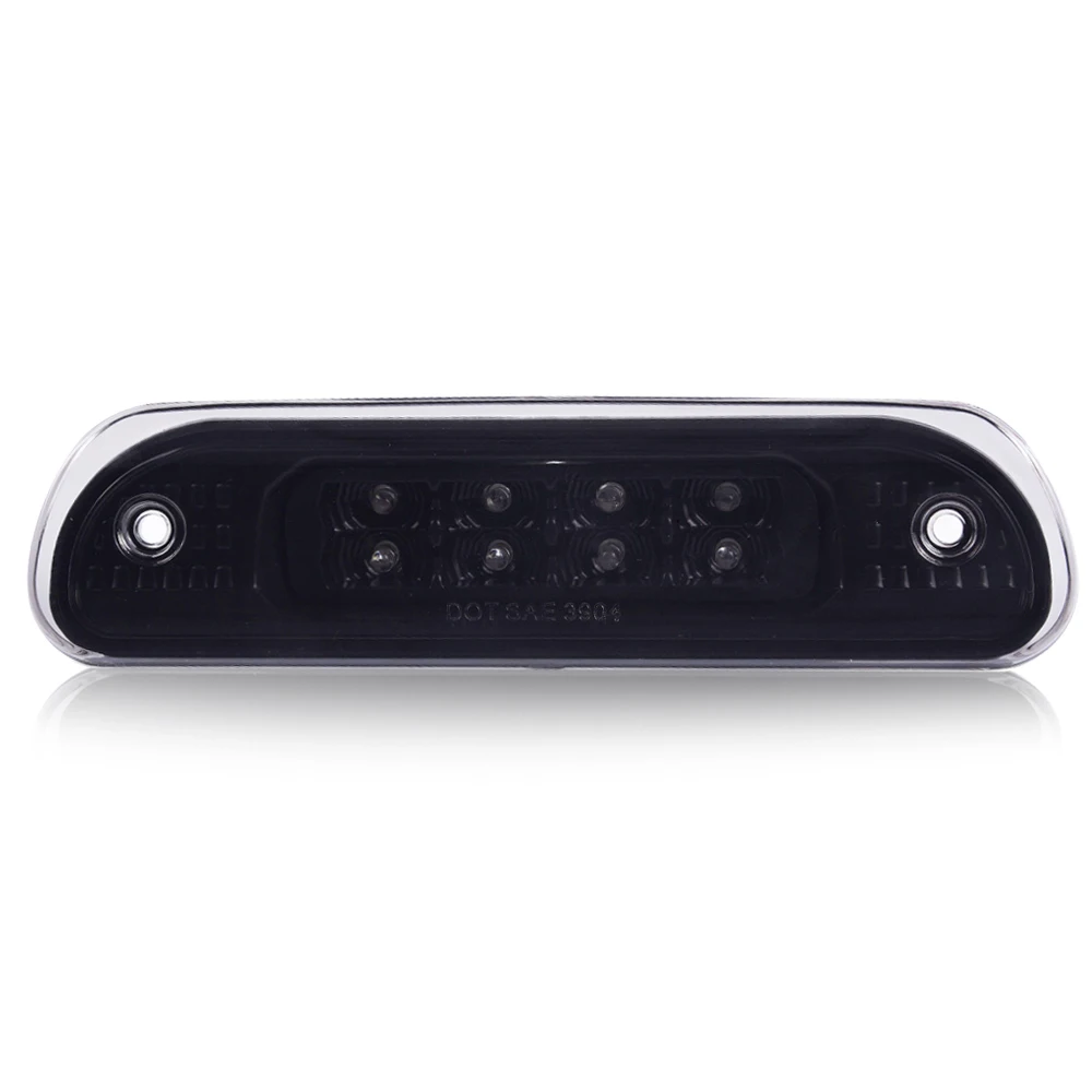 Front Rear Led Third 3Rd Tail Brake Light Replacement for Jeep Grand Cherokee 1999-2004 Center High Mount Stop Lamp Smoke Lens