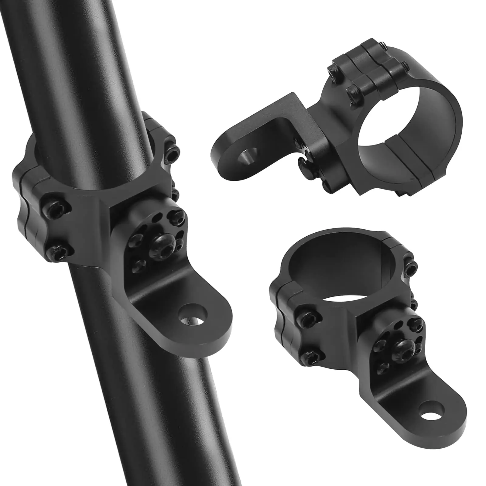 ATV UTV Flag Mount UTV LED Whip Light Mounts Led Antenna Brackets For 1.75"-2" ATV Roll Bar Cage RZR 900 1000 XP PRO Commander