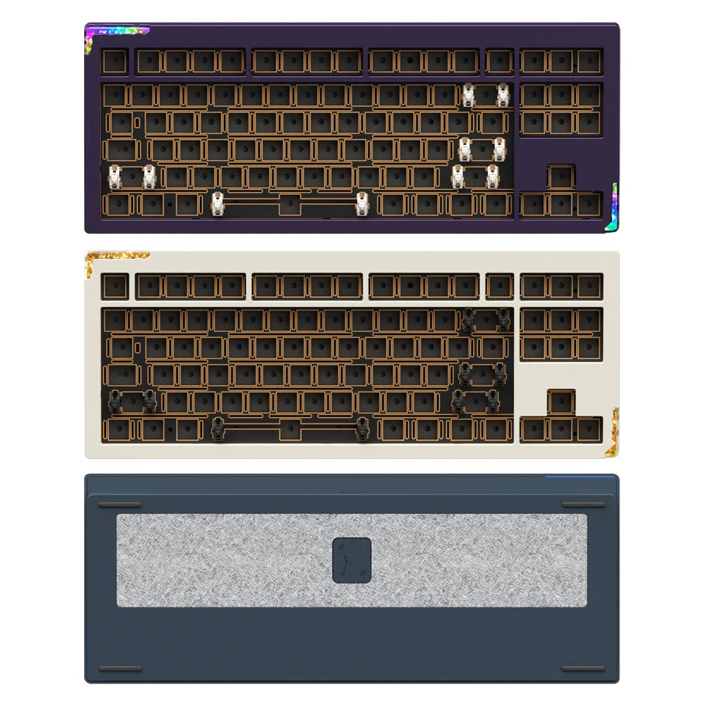 Monstar Gats Stella 87 Full Aluminum Ball Catches QMK Wireless and Wireless macro Custom Full Lubrication Bare Bare Bone Keyboard