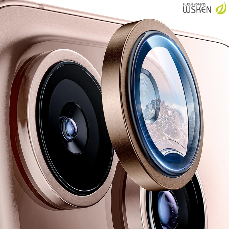 

WSKEN for iphone 16Pro Max/15 Pro Max Camera Lens Protector HD Tempered Glass Keep Original Shooting
