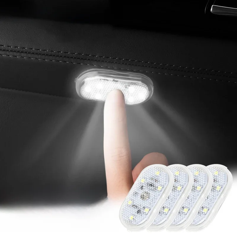 SEAMETAL Mini Touch Light do samochodu USB Akumulatorowa lampka LED Magnetyczna lampka do czytania Delikatne oświetlenie podłogi samochodu Kaptur bagażnika — Zdjęcie 2 z 2