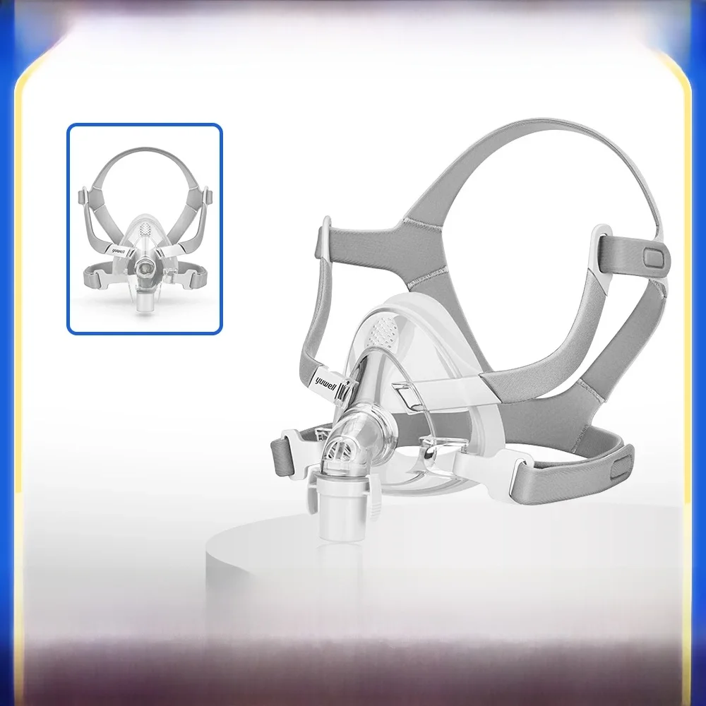 YuWell YF-02 CPAP-masker met hoofddeksel Volledig masker Auto CPAP APAP BIPAP voor medische luchtademhalingsmachine Slaapapneu Anti-snurken - afbeelding 2