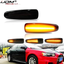 2pcs Amber Dynamic LED Fender Side Marker For Mitsubishi Lancer EVO X Outlander Sport Mirage 2014+ Turn Signal Light Marker Lamp