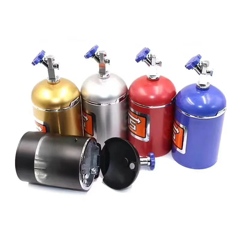 NOS Car Ashtray Metal Ashtray Indoor Flip JDM Style Auto Ashtray Garbage Container Cigar Ashtray For Honda Toyota BMW