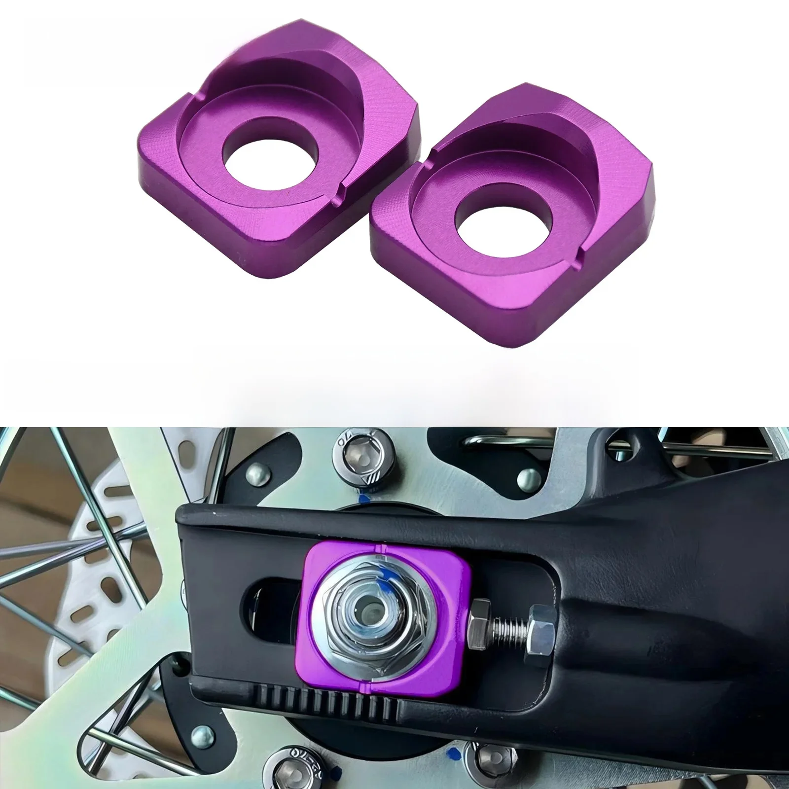 AliExpress NONE Motocross Rear Axle Blocks Chain Adjuster For Sur Ron Sur-Ron Surron Light Bee X & Light Bee S Universal Electric Bike Parts