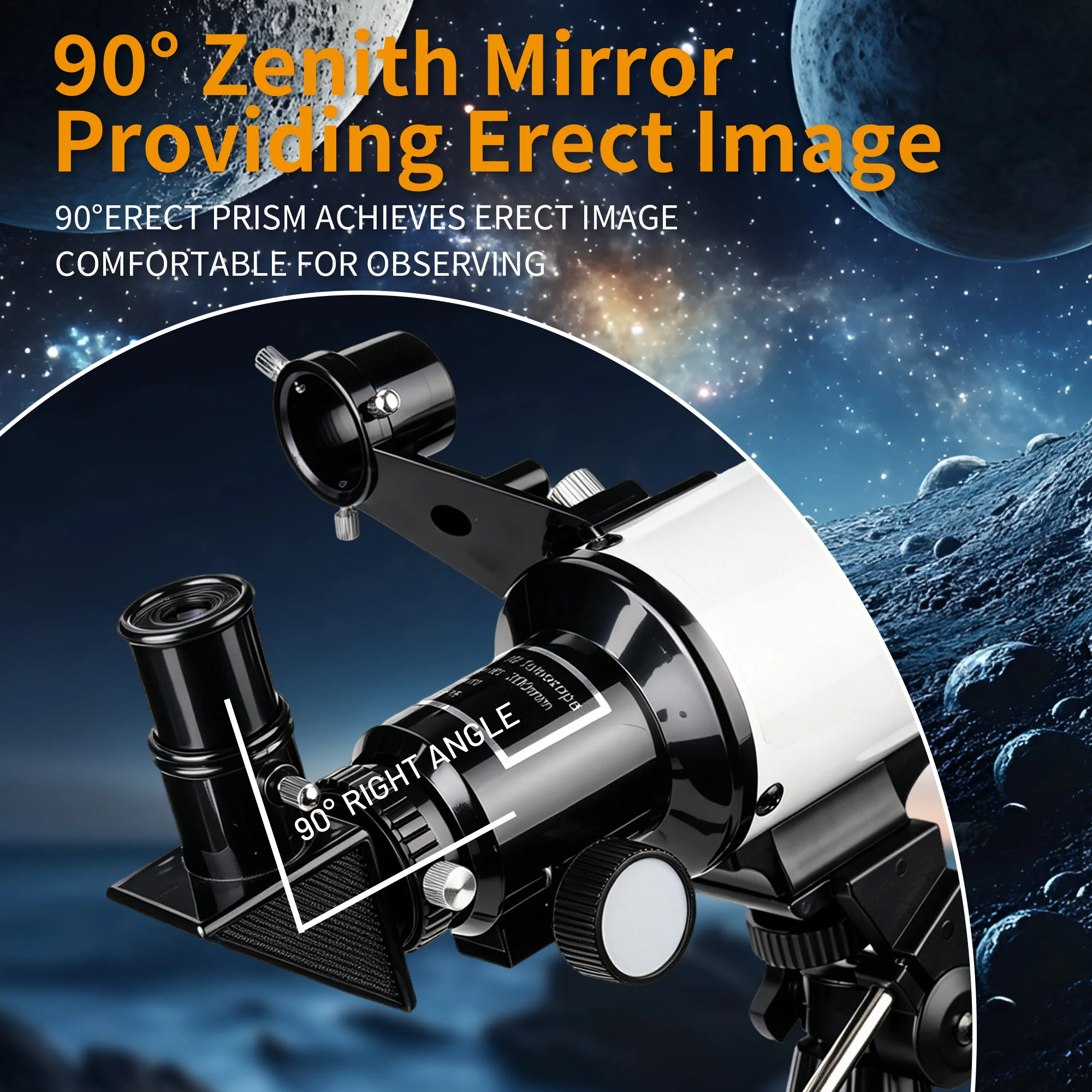 Advanced Refracor Astronomical Telescope, 150x Magnification, Large-Aperture Aluminum Alloy，Professional Astrophotography