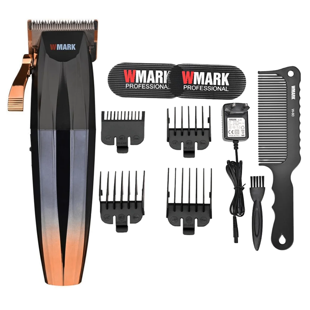 Maquina de Cortar Cabelo Wmark NG 222 Dourado Profissional