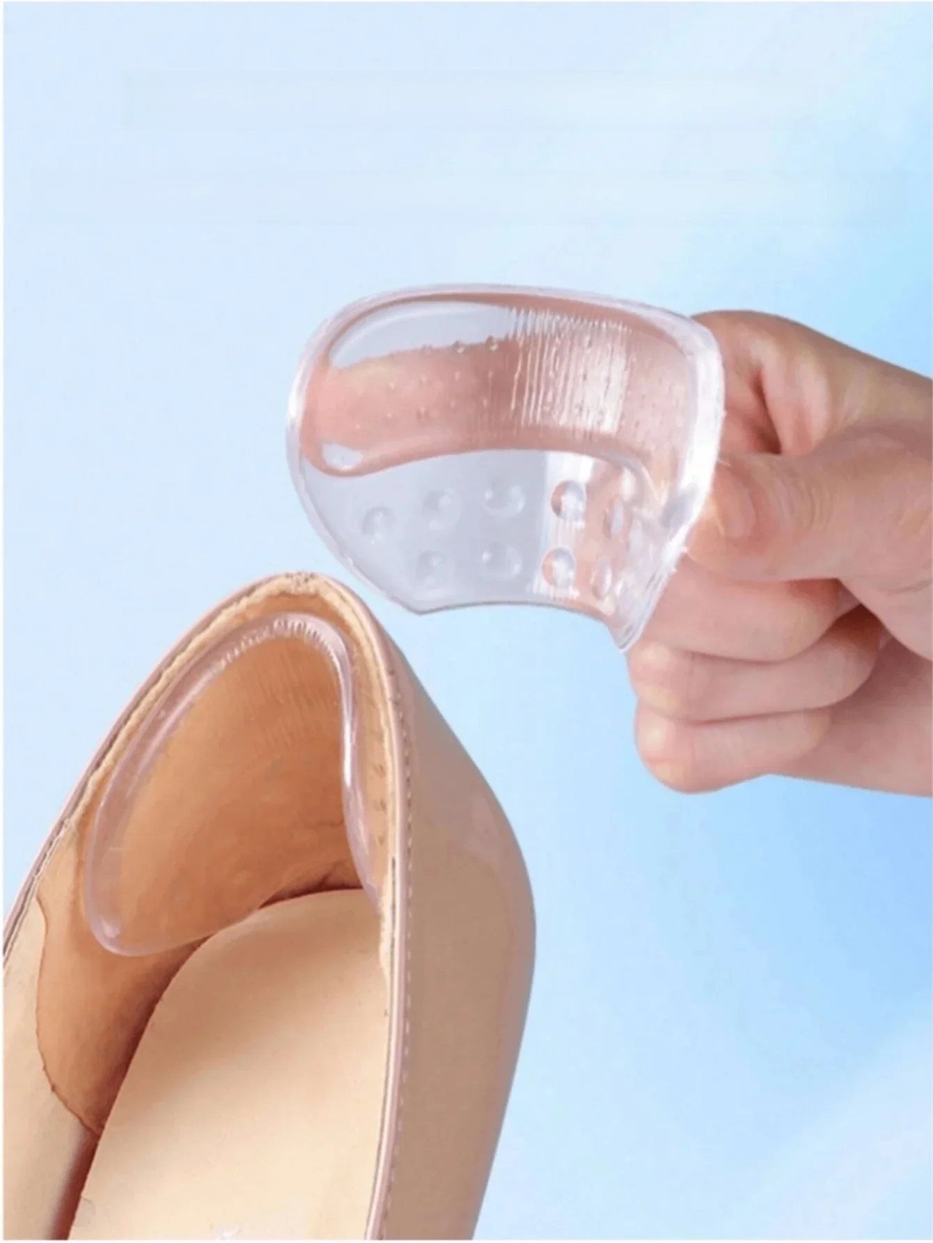 1 paire de poignées de talons en Silicone, autocollants pour femmes et hommes, coussins de talon antidérapants, Inserts antidérapants, protection de soin du talon du pied