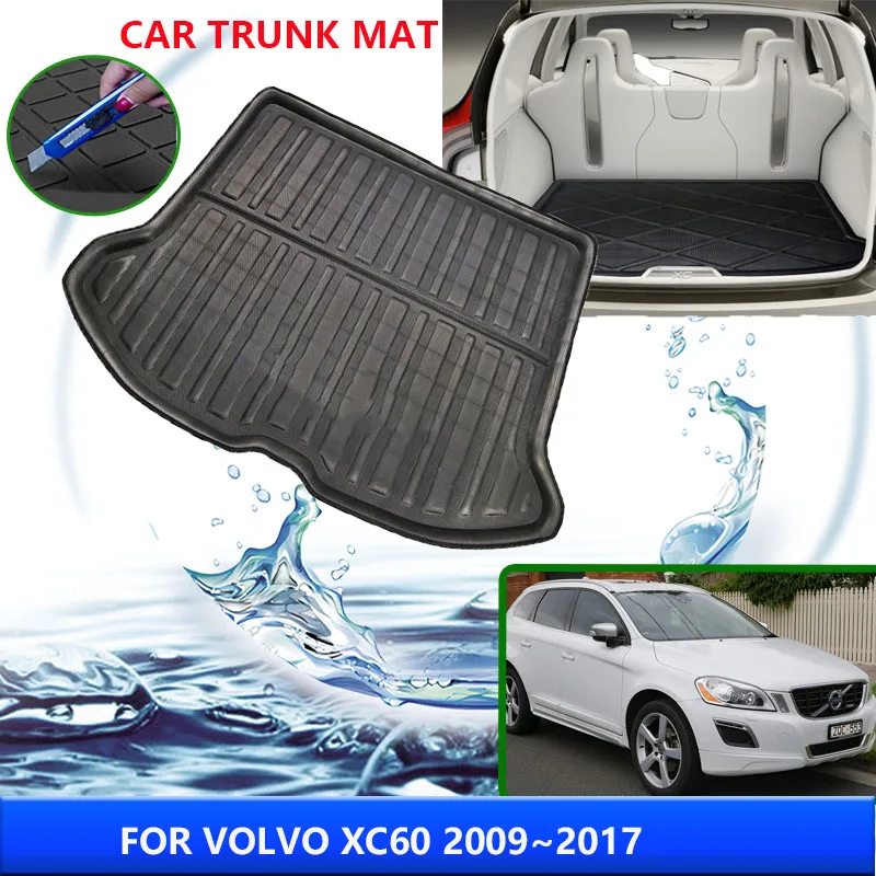 

For Volvo XC60 2009 2010 2011 2012 2013 2014 2015 2016 2017 Trunk Mat High Temperature Resistant Storage Carpet Auto Accessories