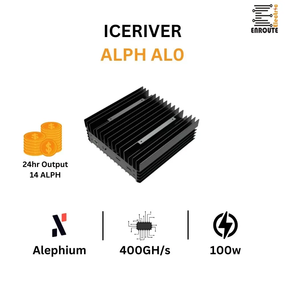 BEST OFFER ICERIVER ALPH AL0 400Gh 100w Alephium Miner ALPH Crypto Mining Asic Miner Machine