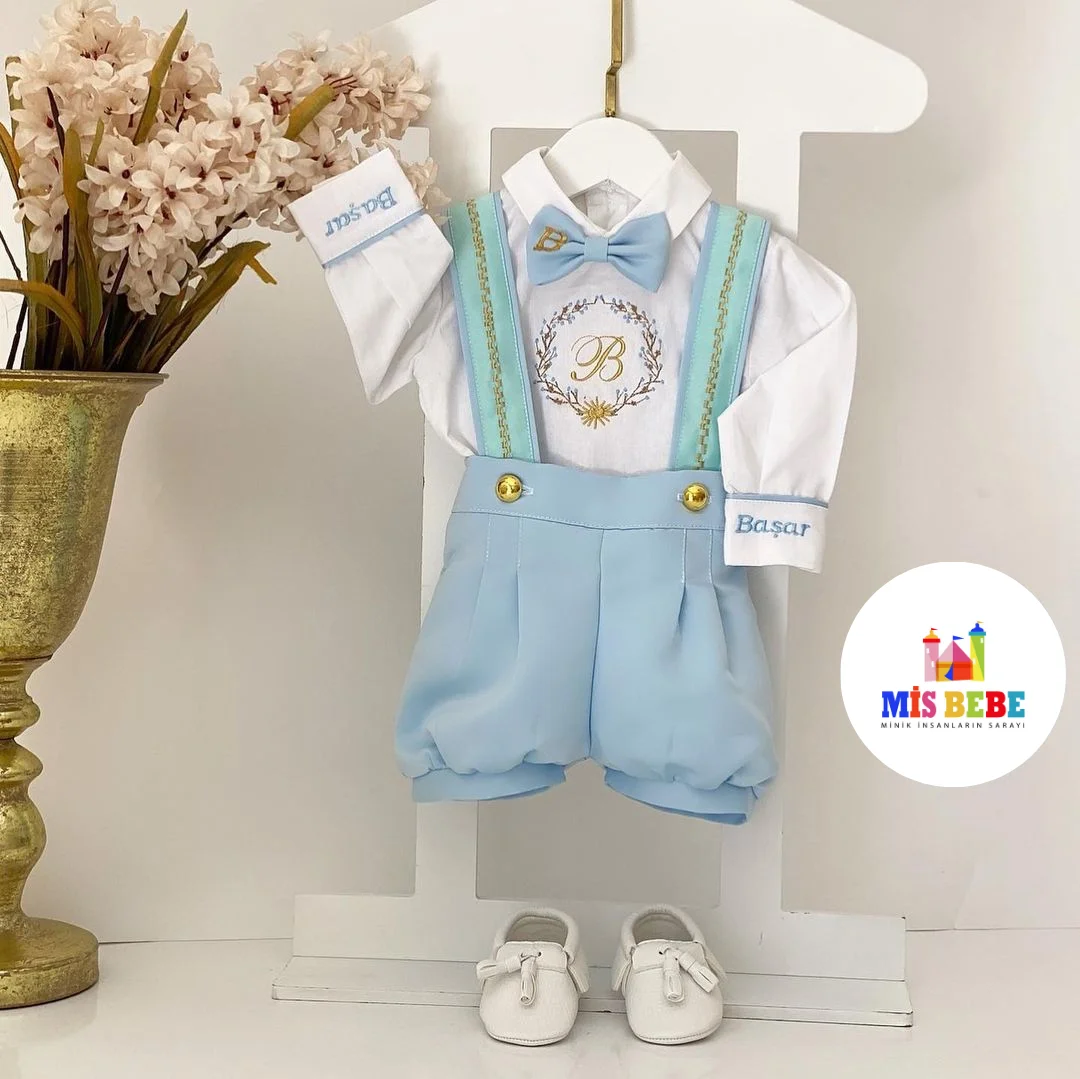 4-Pcs baby boy set clothing personalized outfit custom baby clothes winter spring birthday costume