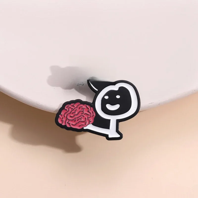 Hey You Dropped This Emaille Pins Benutzerdefinierte Gehirn Lustige humorvolle Phrasen Phrasen