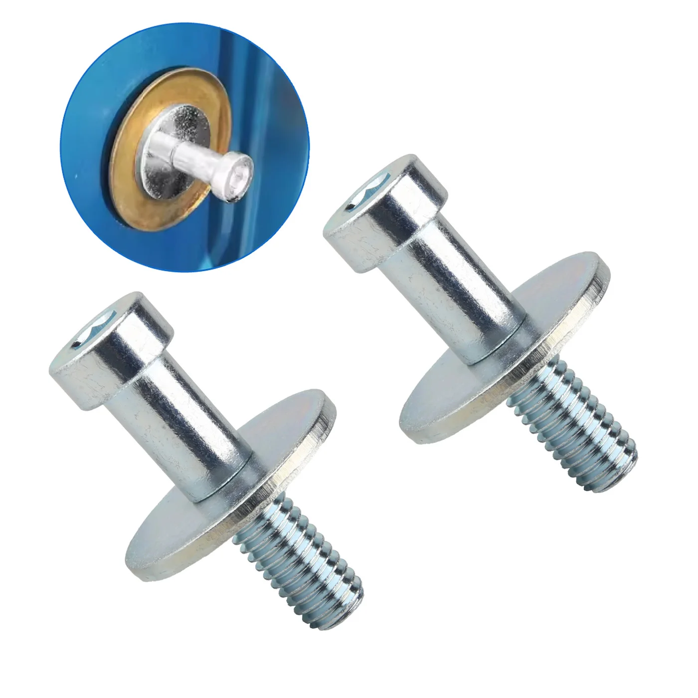 2Pcs/Set Door Lock Striker 38428 Compatible For 85-02 Chevrolet K1500 K2500 K3500 GMC C1500 C2500 Yukon Truck Door Latch Bolt