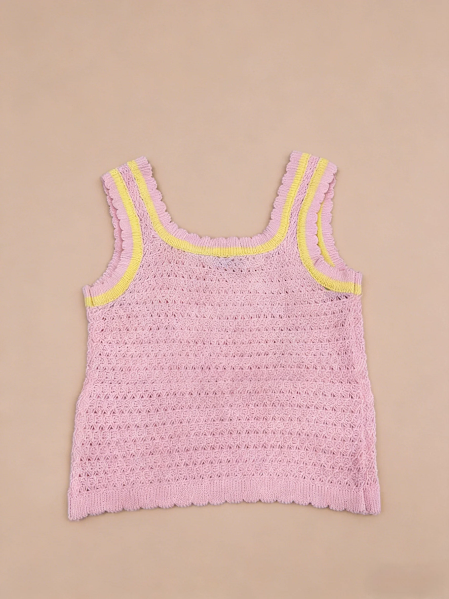 

2026 New Style Vest Cute And Exquisite Style Fashionable And Versatile Knitted Fabric Soft And Skin