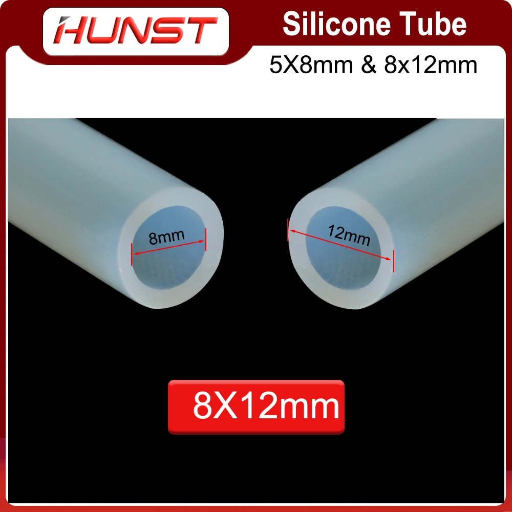 HUNST Silicone Tube 8x12mm 5x8mm Water Pipe Flexible Hose For Water Sensor & Water Pump & Water Chiller & Laser Tube.