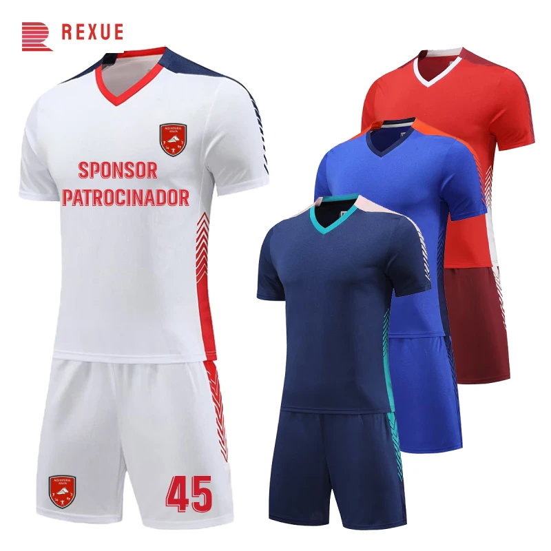 

Professional Design Kids Mens Football Soccer Jersey 2023-2024 Blank Kids Soccer Uniform Team Set Thai Quality Sublimation DIY