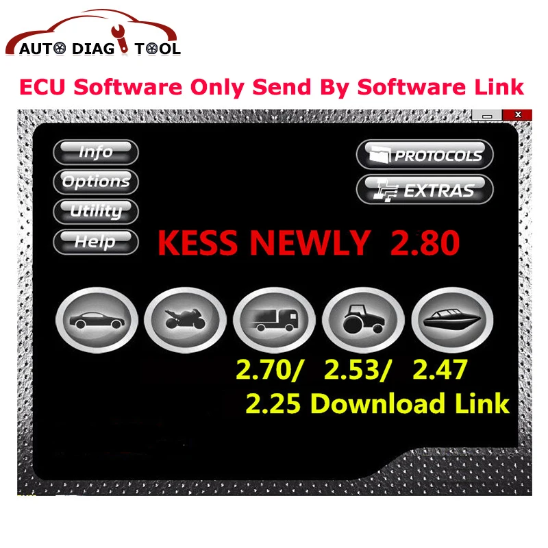 2024 New Ksuite 2.80 software for Kess V5.017 ECU Master Ktag 2.25 Online Ksuite SW 2.80/2.53/2.47 OBD2 Programmer Tool