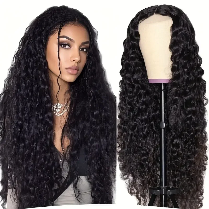 

40Inch Deep Wave Frontal Wig Transparent 13x4 13x6 HD Lace Frontal Human Hair Wigs Curly Human Hair Lace Frontal Wigs For Women