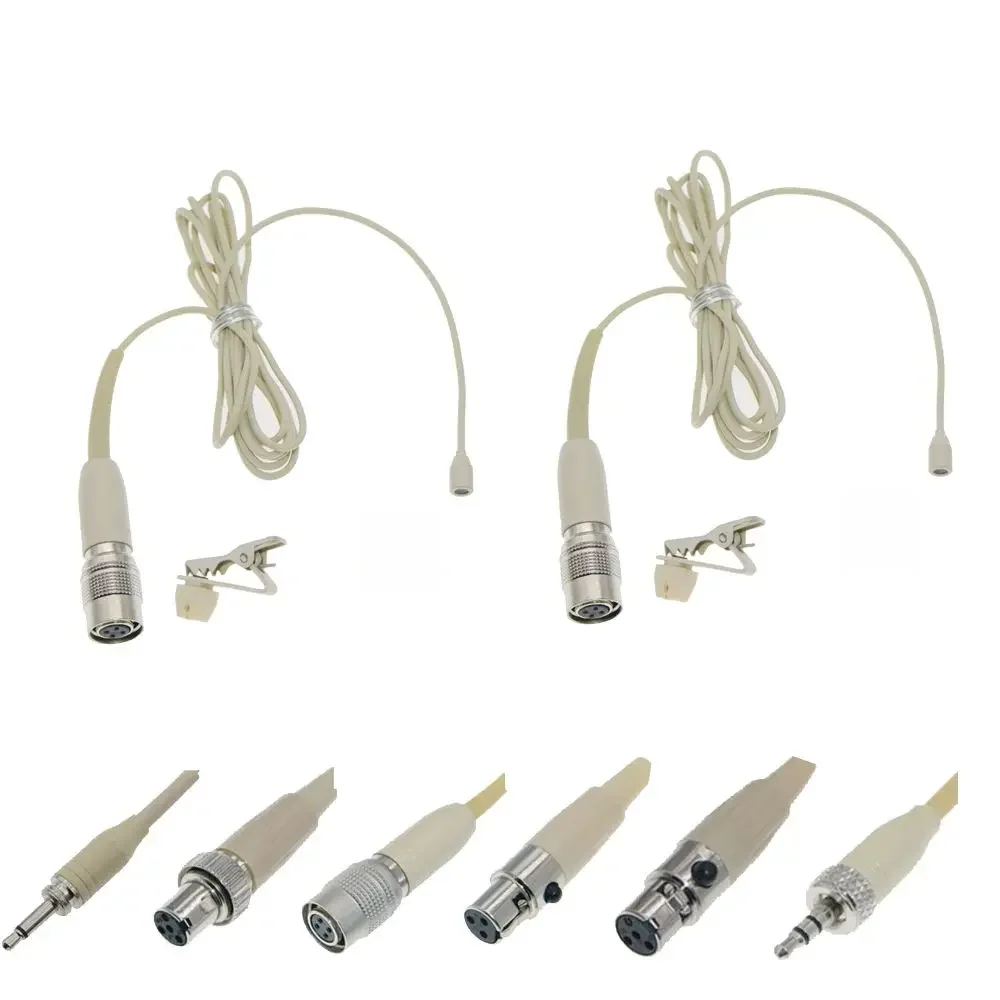 WCB2D mikrofon krawędziowy dla Shure 4-Pin Mini Sennheiser G2 G3 G4 AKG 3Pin TA3F MiPro Audio Sound BeltPack System — zdjęcie produktu 7