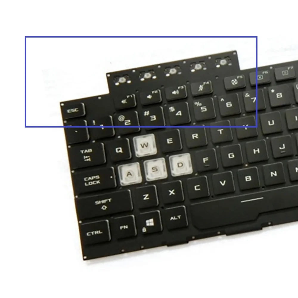 New English US Laptop Keyboard For Model V19136AS1 0KNR0-661VUS00 AEBKCU00010 With RGB Backlit Black