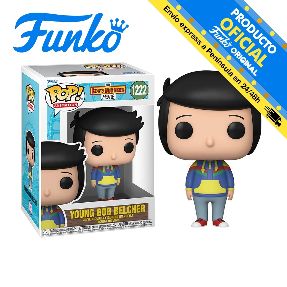 Funko Pop! Bob's Burgers: The Movie-young Belcher Bob, 57593, 1222, original, gift, boy girl, shop, official license, figure