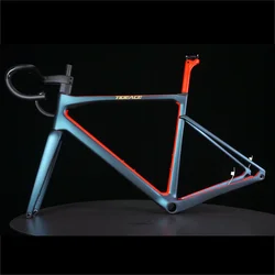 700c Aerodynamic Disc Brake Thru Axle Road Carbon Frame Bicycle Road Frameset Racing bike Frame