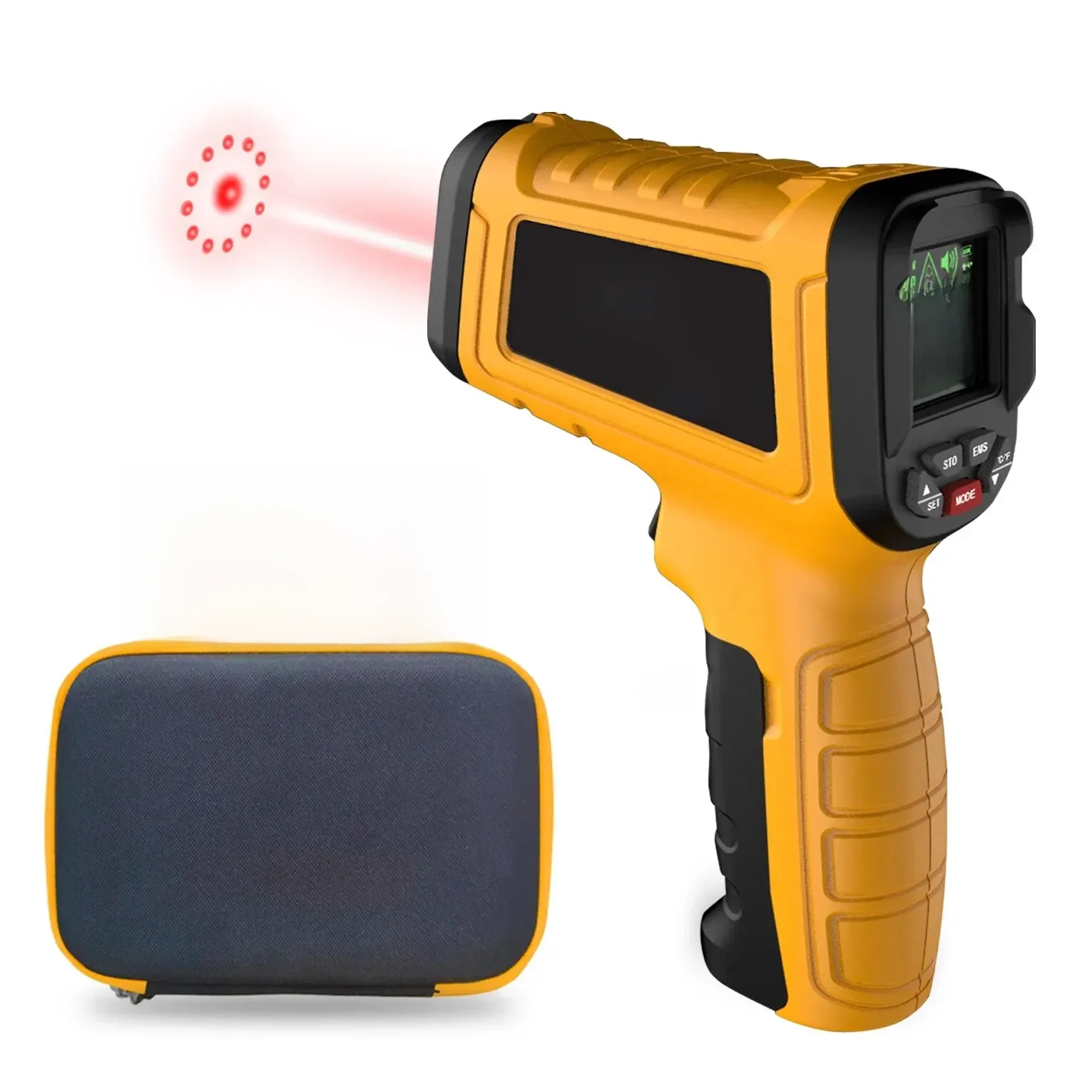 BSIDE NEW Infrared Therye.com Professional -50 ~ 1400C Compteur de température IR-LCD numérique Thermomètres laser sans contact Pyromètre