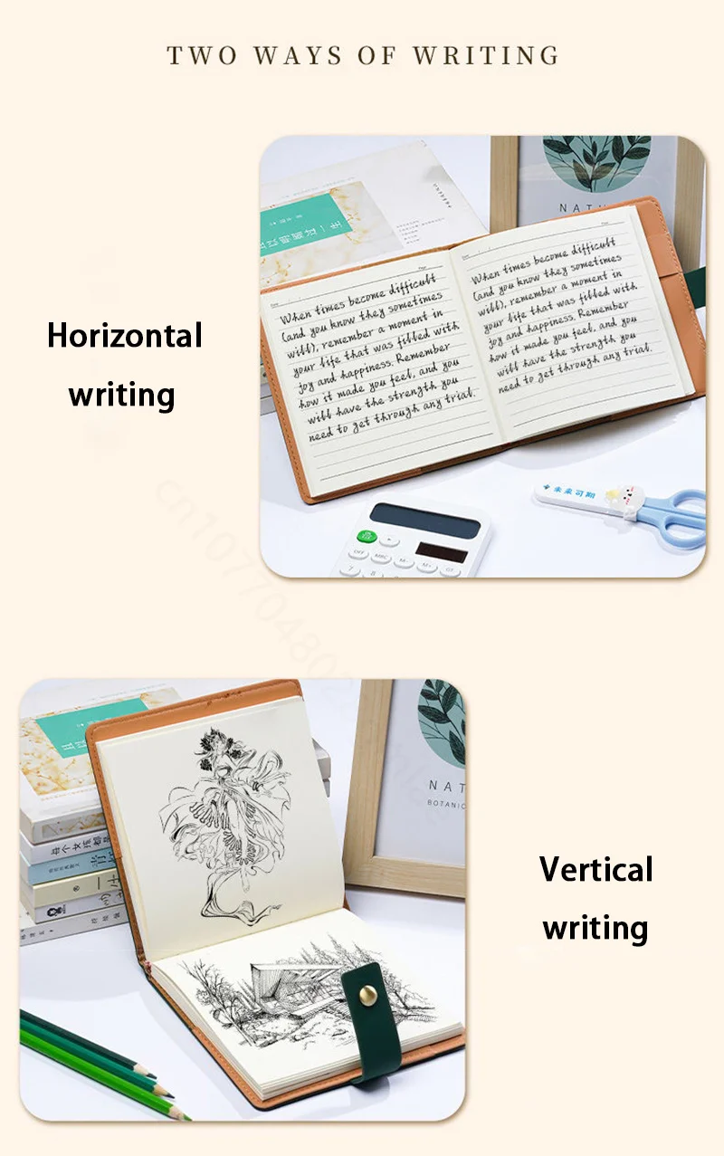 Quadratisches Notizbuch und Tagebuch Notizblock Tagebuch Agenda Planer ausgekleidet/Gitter/leeres Schreibpapier für Back to School Bürobedarf 150mm – Detail 7