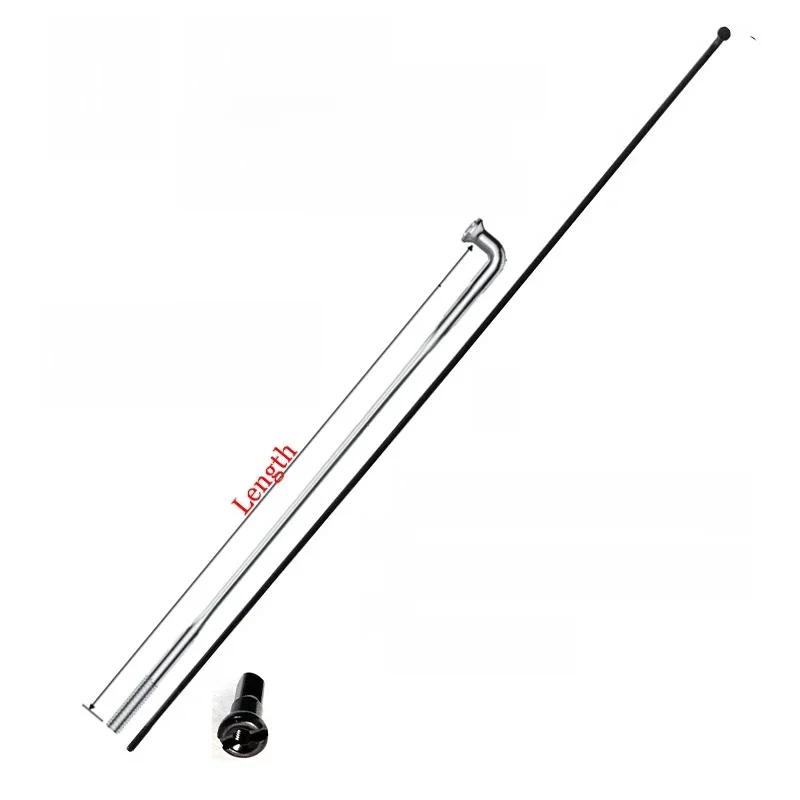 AliExpress RCRW 1pcs/lot Pillar Wing20 J-Bend J-Hook Bike Spoke Diameter 2.0mm FG 1.4 PSR Aero Flat 2.0mm Wide Blade Steel black 220-303mm