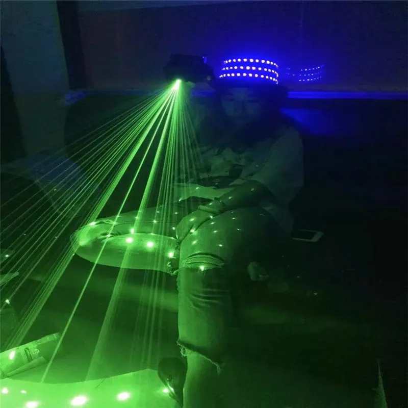 LASER HANDSCHUHE MIT GRÜNE LED FÜR NACHTCLUB