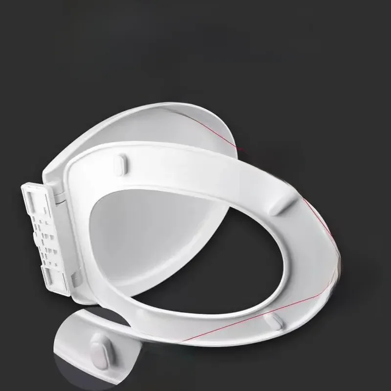 Ensemble universel de couvercle de siège de toilette à fermeture lente en PP, remplacement épais, antibactérien, carré, rond, Type O/V