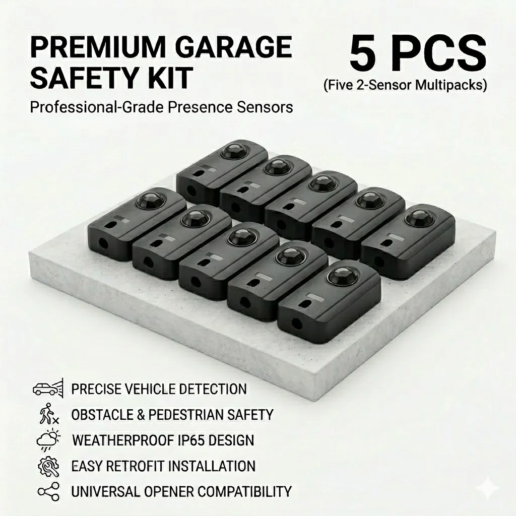 

5 шт. беспроводных водонепроницаемых инфракрасных фотоэлементов AC/DC 12В/24В для автоматических распашных и раздвижных дверей, открывателей гаражных ворот