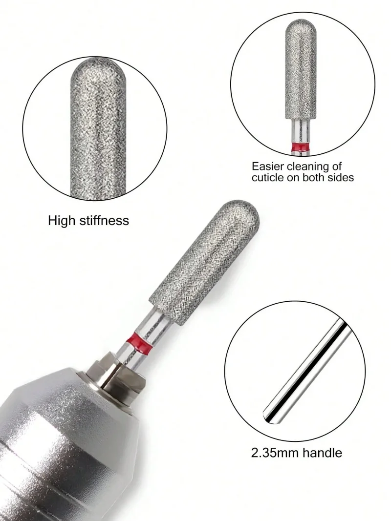 1/3/5 pièces foret à ongles pour perceuse à ongles électrique Machine dissolvant élimination des peaux mortes ongles professionnel manucure pédicure outil