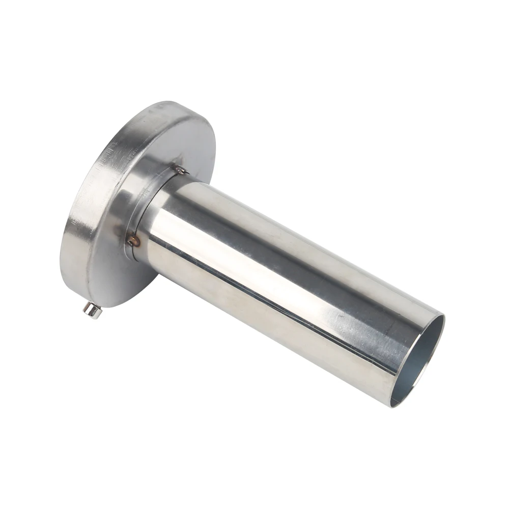 Edelstahl 3,5'' / 4'' / 4,5'' Runder Auspuff-Endschalldämpfer Abnehmbarer oder Nicht-abnehmbarer Innen-Schalldämpfer – Detail 3