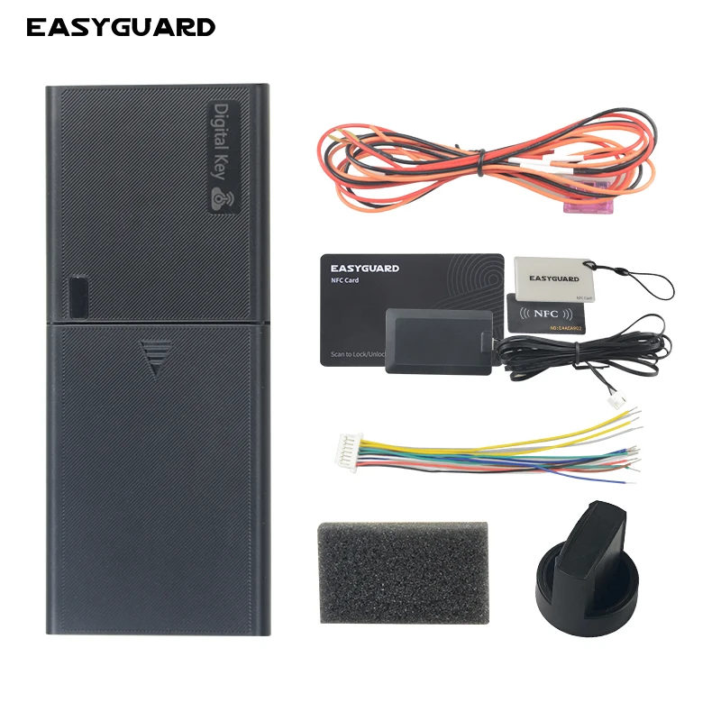 EASYGUARD EDK005 Digital Smartphone Key Dummy Key Start With NFC Unlock/Lock Fit For Cars WIth Turn Key Start DC12V