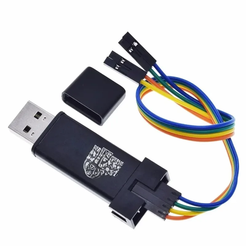 1Zestaw ST LINK Stlink ST-Link V2 Mini STM8 STM32 Simulator Download Programmer Programming With Cover DuPont Cable ST Link V2 — zdjęcie 2