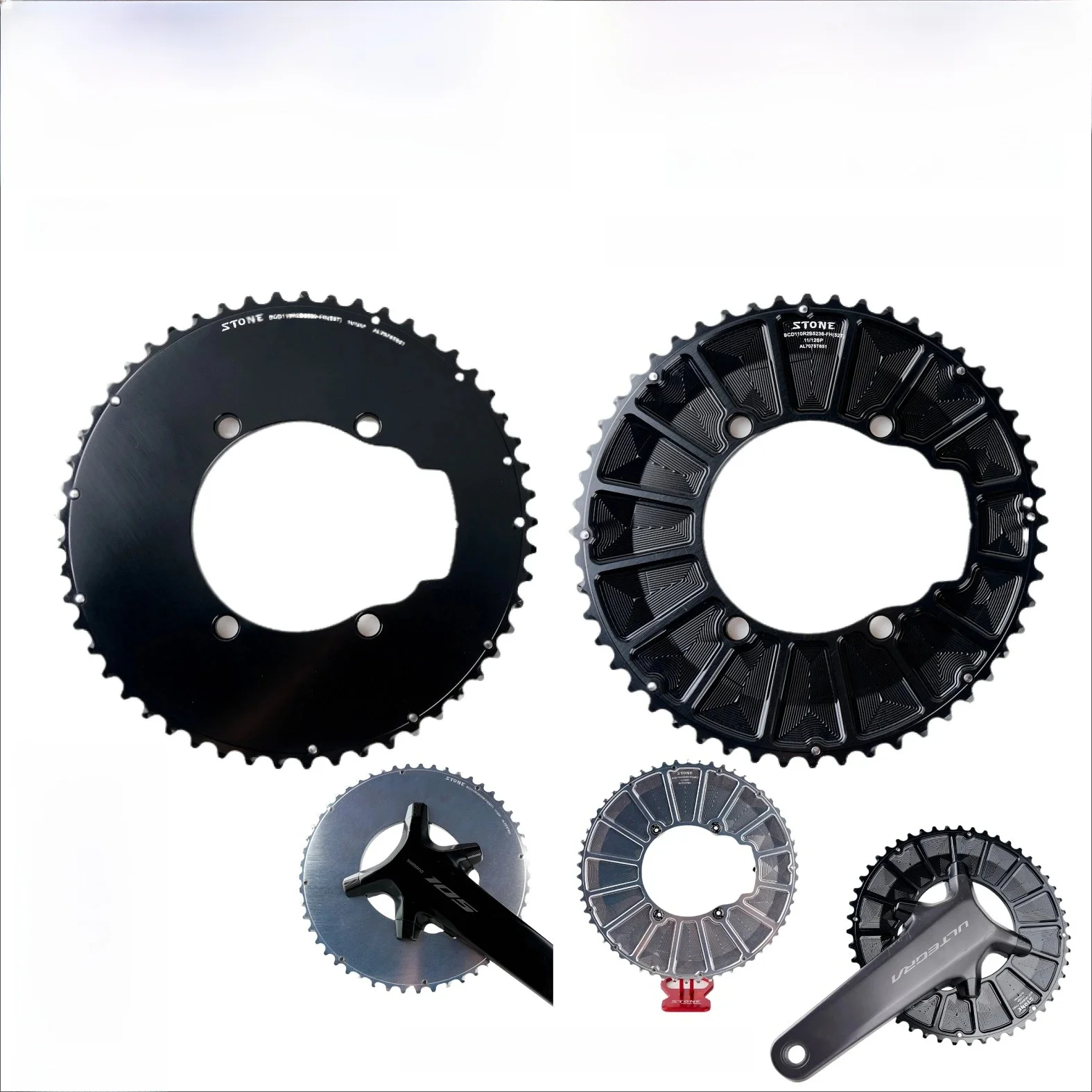 AliExpress DECKAS STONE  110bcd Round Double Chainring  for 105 R7100 UT R8100 R9200  Road Bike 52 36T 53 39T 54 40T 55 40T 2X