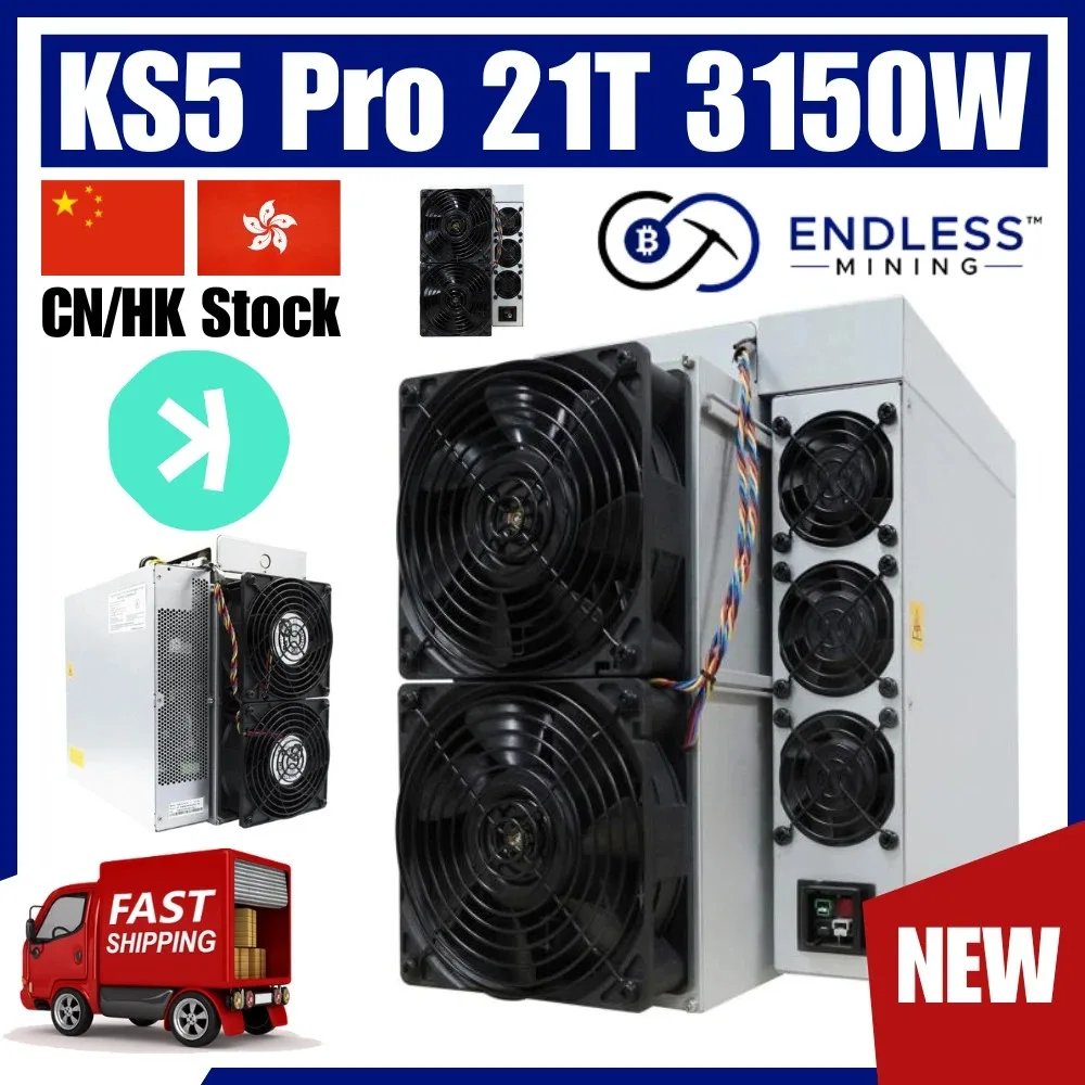 

Bitmain Antminer KS5 Pro 21Th/s 3150W Kaspa — вход 200~240V Биткойн/usdt оплата