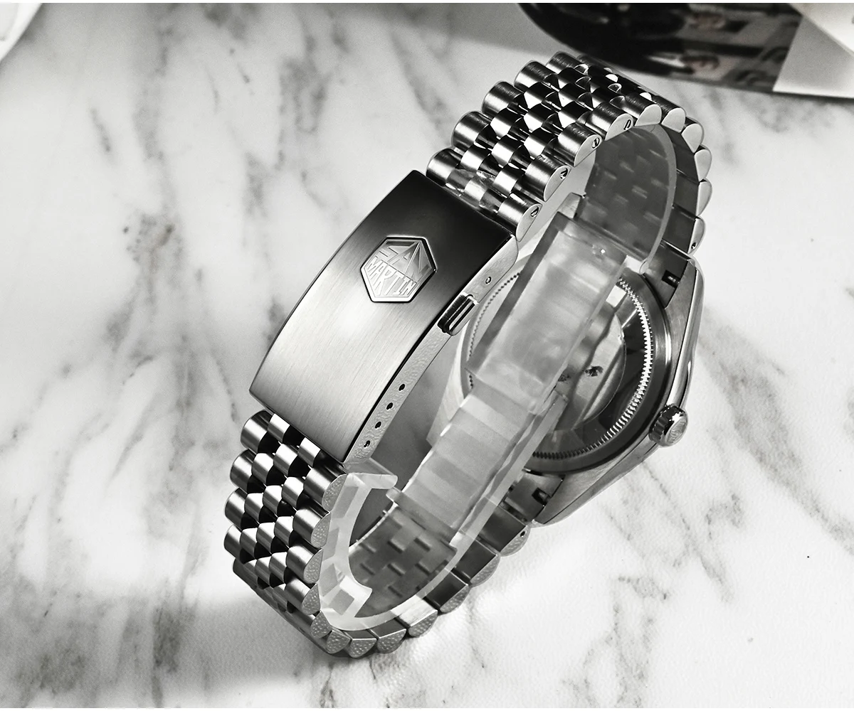 San Martin 36,5mm Männer Kleid Uhr Top Marke Luxus Automatische Mechanische Mode Paare Uhren Saphir Wasserdicht 100m BGW9 – Detail 3