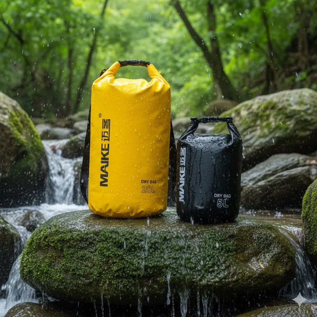 Bolsas Secas Maike Impermeables para Mujeres y Hombres, Bolsa Impermeable para Playa, Kayak, Navegación, Barranquismo, Mochila Impermeable de 5/10/15L