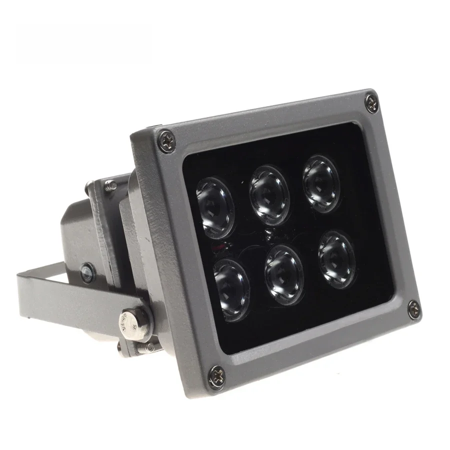 AZISHN CCTV LEDS IR oświetlacz lampa na podczerwień 6szt Array Led IR Outdoor Waterproof Night Vision CCTV Fill Light dla kamery CCTV — zdjęcie 2