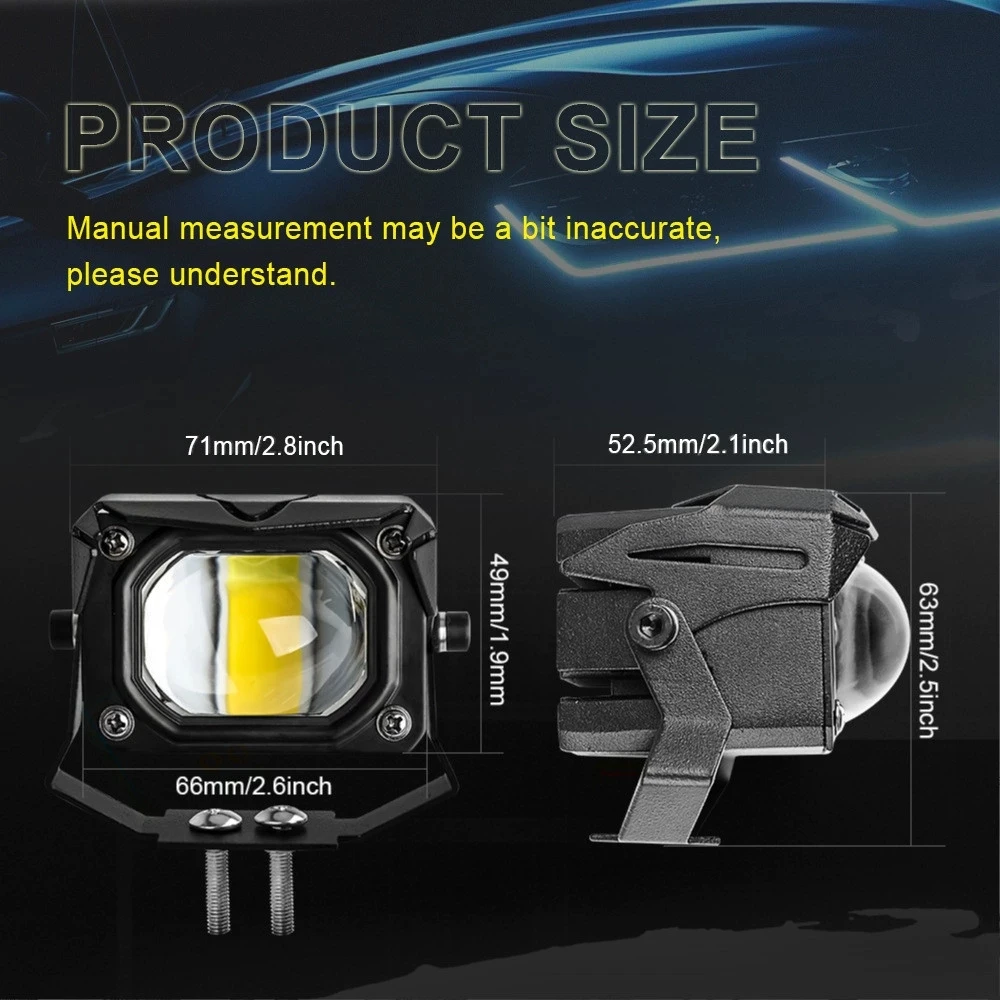 HAOSJ U9 Plus 2.0'' Bi LED Projector Lens 12V 120W 47000LM Car Headlights Kit Retrofit Universal - Image 6