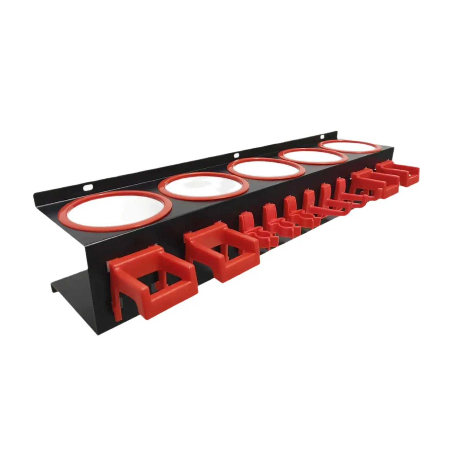 NONE Sprühflaschen-Aufbewahrungsregal, montierte Halterung mit Haken, Zubehör, Sprühdose, Organizer, Display, hängende Garage, Arbeitsplatz 5