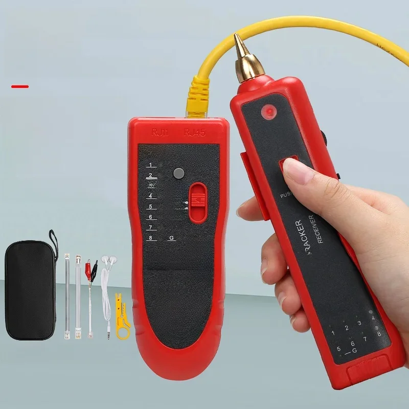 LAN Tester kabli sieciowych Cat5 Cat6 RJ45 UTP STP Detector Line Finder Telephone Wire Tracker Tracer Diagnose Tone Tool Kit — zdjęcie 2