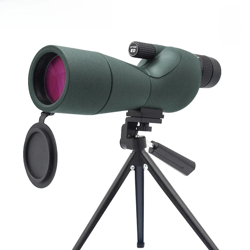 25-75X60 Spotting Scope Zoom Monoculaire High Power Telescoop Bak4 Prisma Ed Lens Voor Outdoor Camping Bird Watching Jagen - afbeelding 2