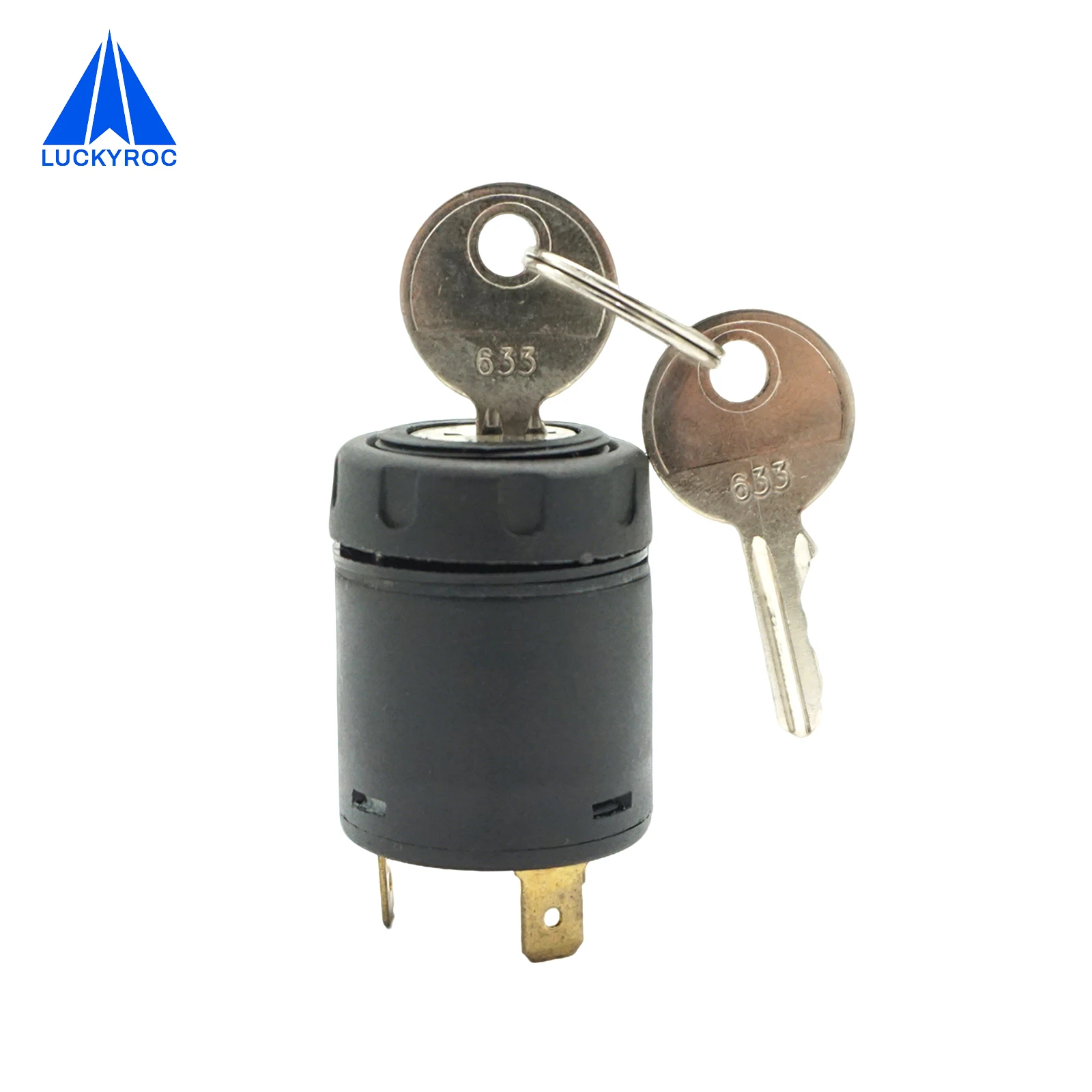 

LUCKYROC Forklift Parts 633 Key Switch 7915492601 Compatible with Linde 115-03 115-11 115-12 R14 R16 126-01 P60Z