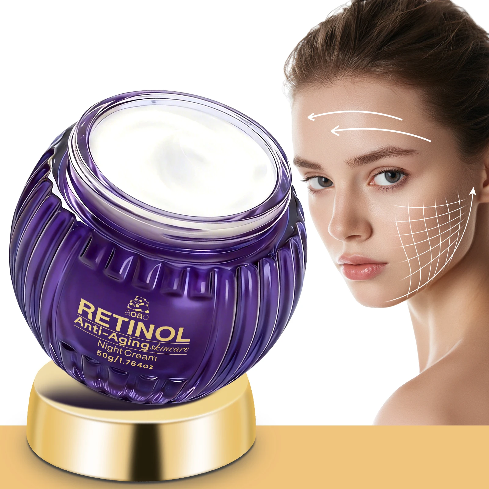 レチノール ファーミング ナイトクリーム |   しわ対策、 - Retinol Anti Wrinkle Cream のレビューと価格